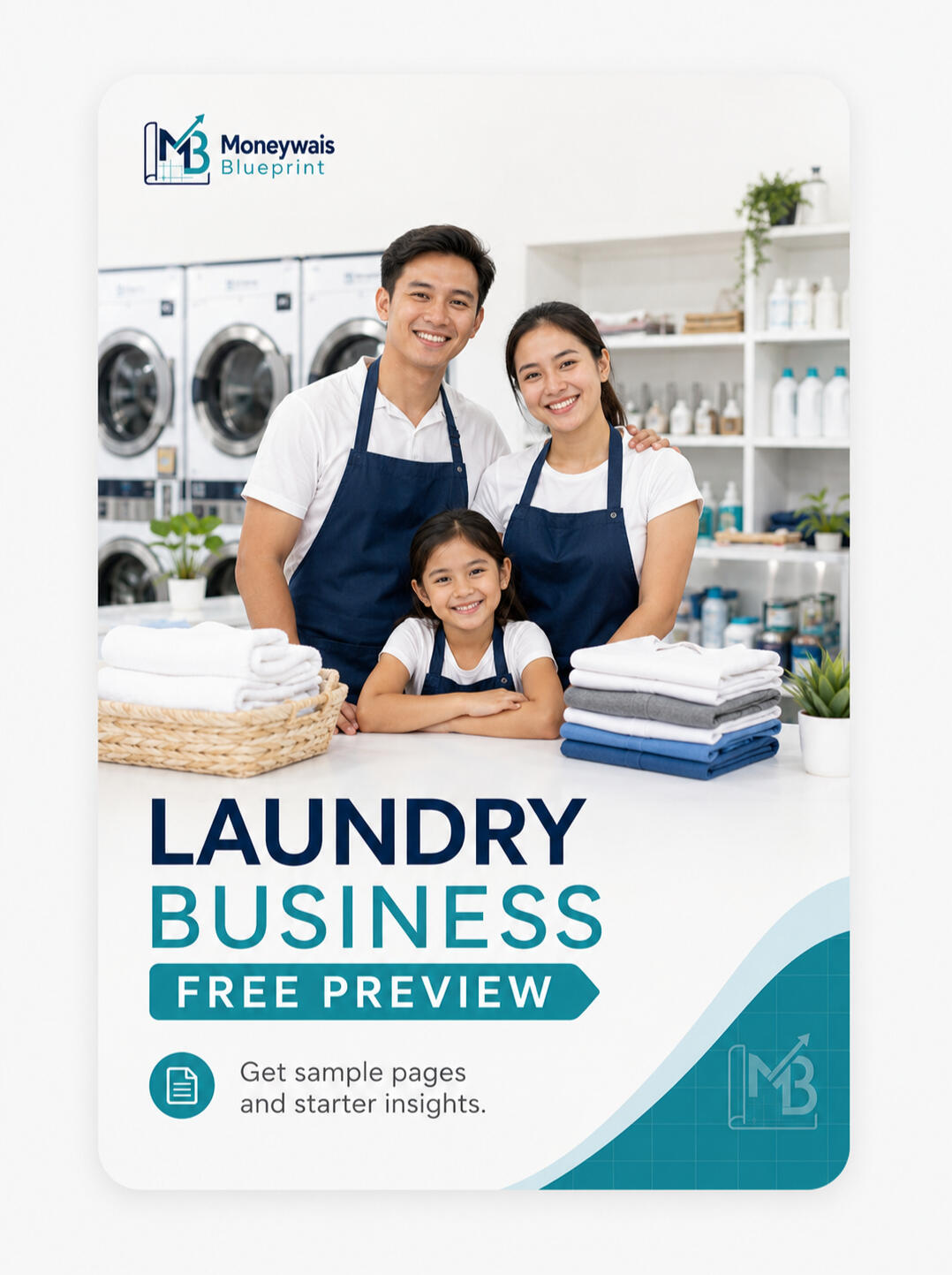 Cover of the Moneywais Laundry Business Blueprint free preview