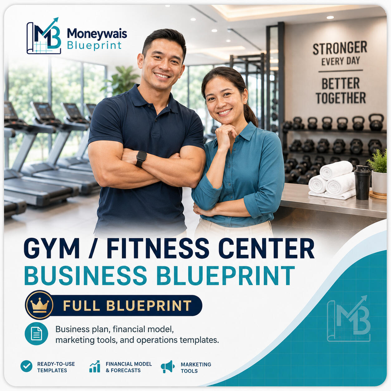 Moneywais Gym and Fitness Center Business Blueprint full package